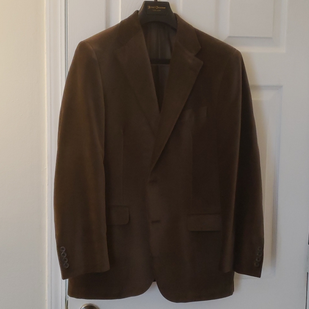 Men's green velvet blazer